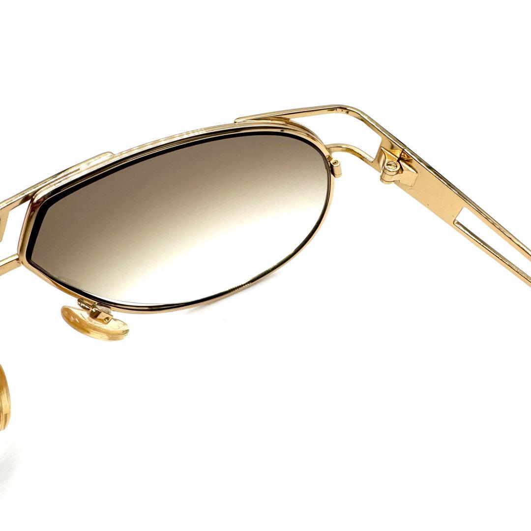 【美品】CAZAL カザール サングラス ゴールドフレーム×ブラウングラデレンズ