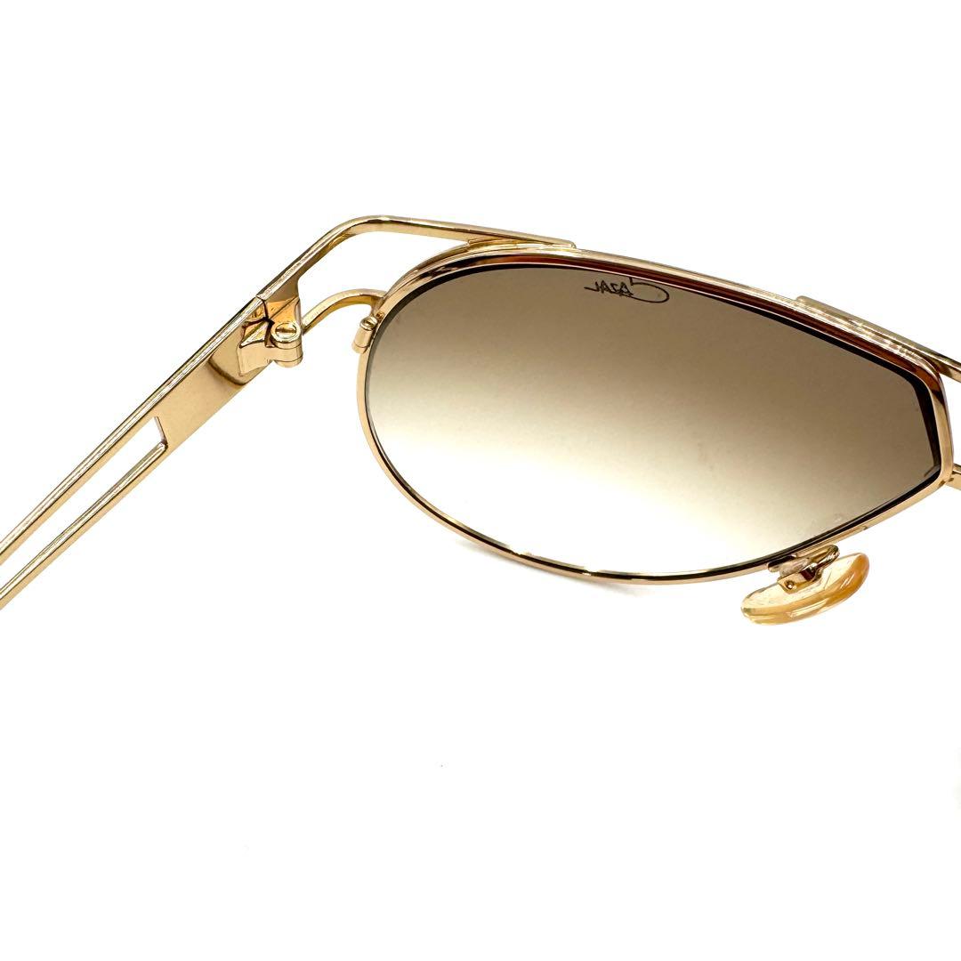【美品】CAZAL カザール サングラス ゴールドフレーム×ブラウングラデレンズ