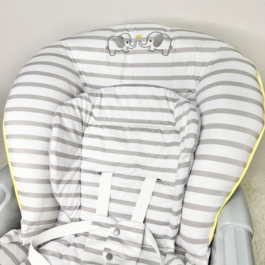 美品 Aprica ユラリズム ハイローチェア エレファントラブ 手動