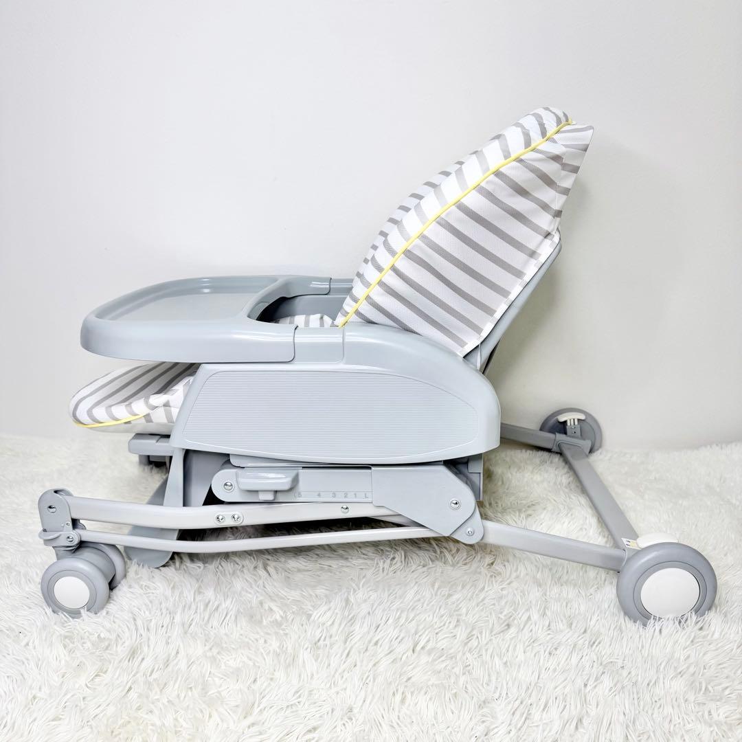 美品 Aprica ユラリズム ハイローチェア エレファントラブ 手動