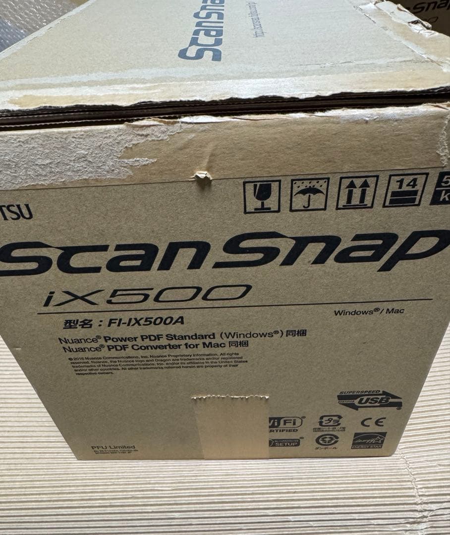 PFU ScanSnap ドキュメントスキャナー 黒　iX500 美品