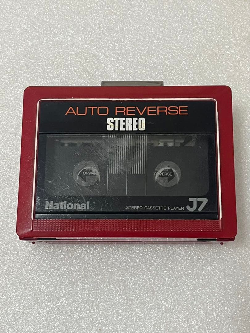 National J7 AUTO REVERSE カセットプレーヤー動作未確認