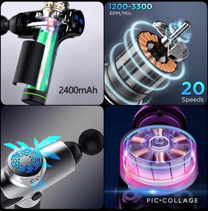 プロが施術で使用するマッサージガンをご自宅で♪❤最新式で効率的な筋膜リリース