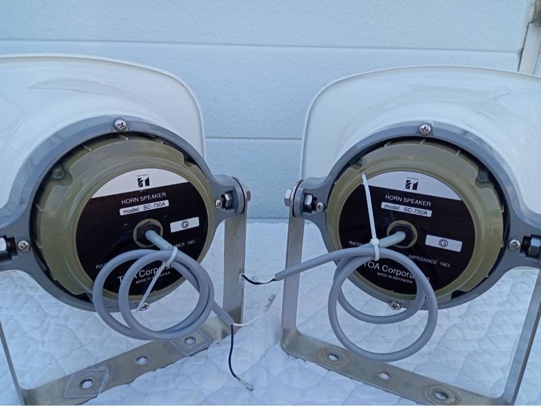 TOA　2個で60W選挙スピーカー　車載アンプ60W　マイク1本