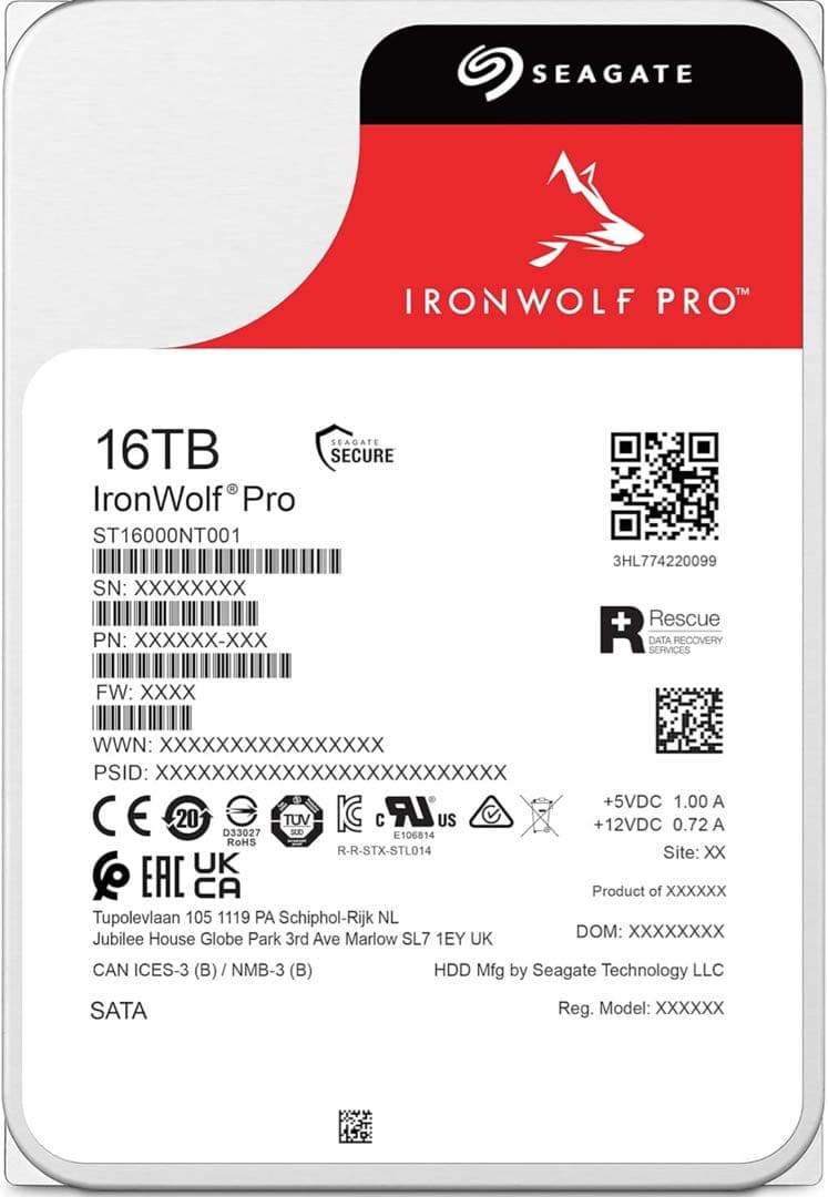Seagate IronWolf Pro 16TB シーゲート