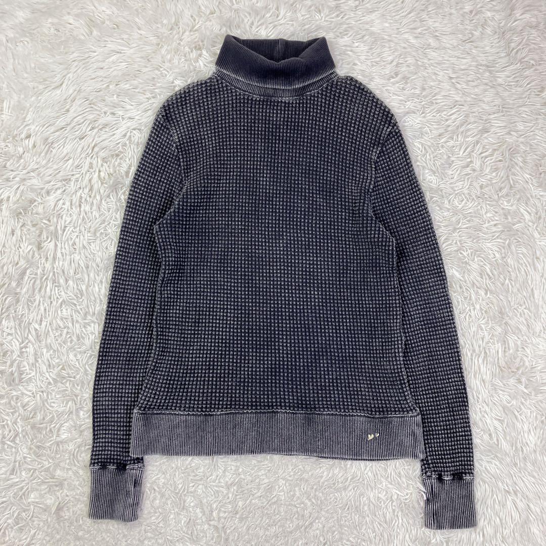 名作PORTER CLASSICフレンチサーマルニット ハイネック ワッフルXL