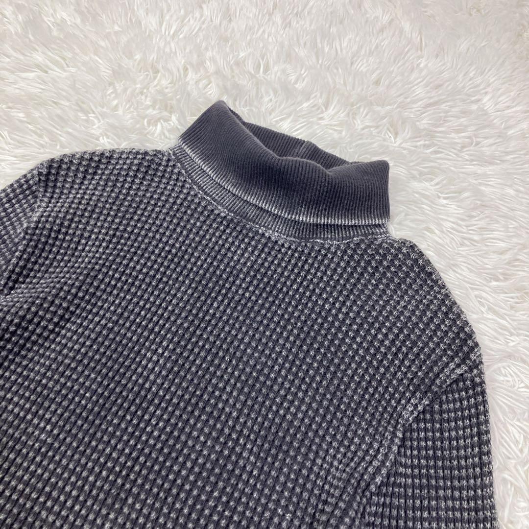 名作PORTER CLASSICフレンチサーマルニット ハイネック ワッフルXL