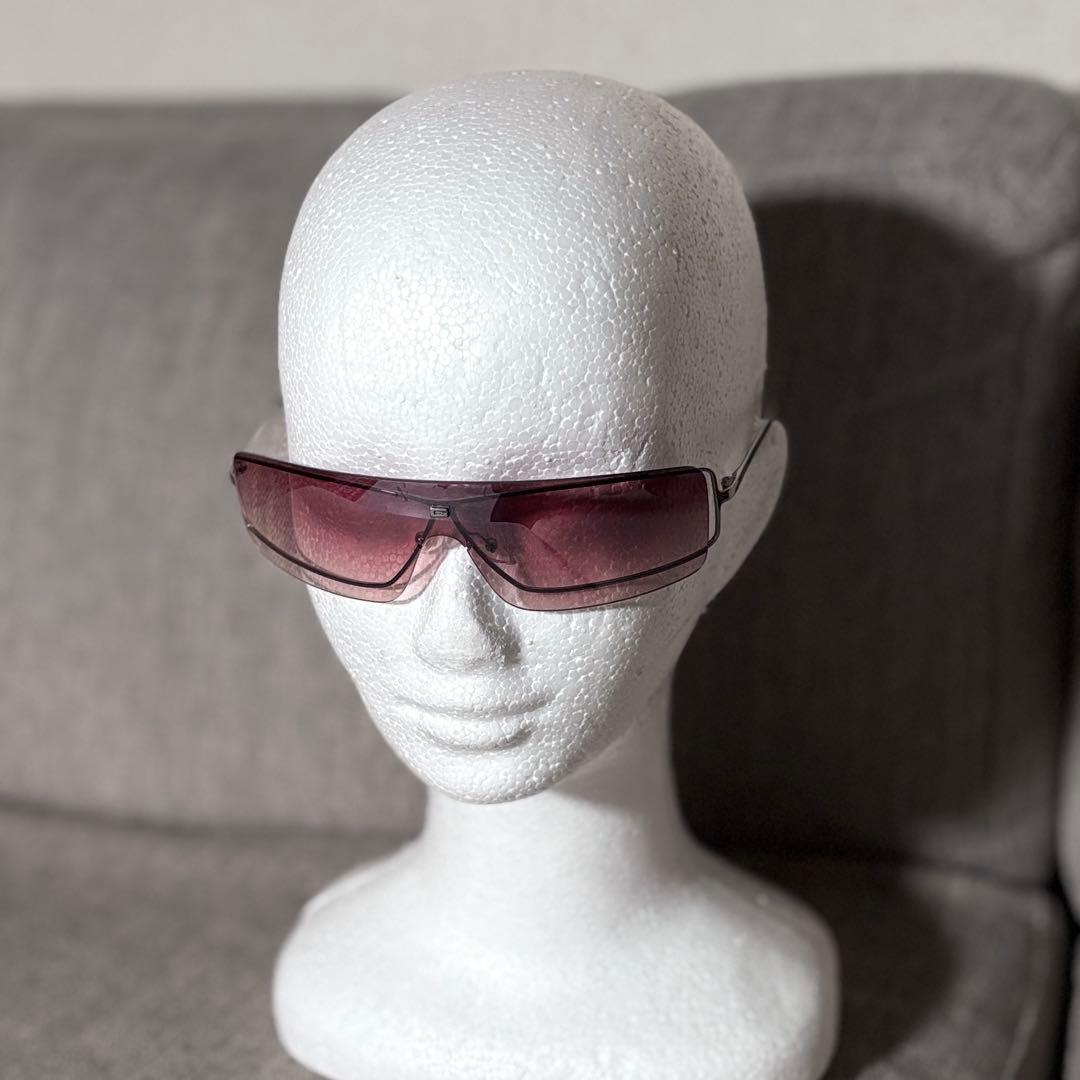 小物 00s y2k GUCCI Square Shield Sunglasses