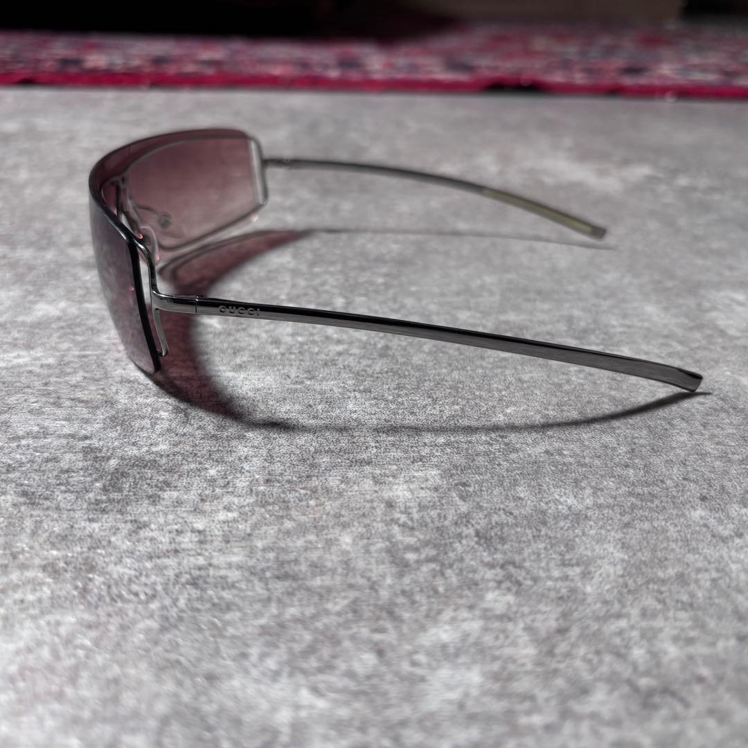 小物 00s y2k GUCCI Square Shield Sunglasses
