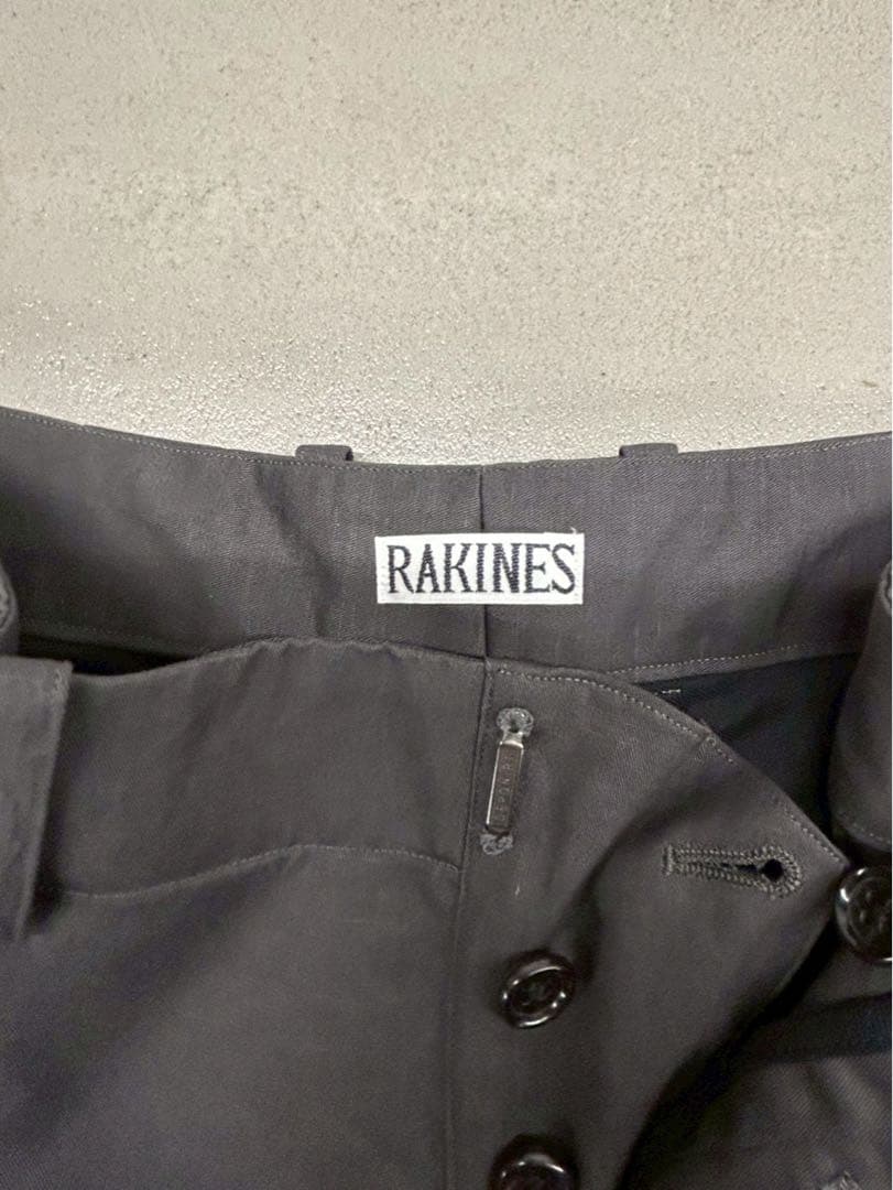 【新品未使用】RAKINES コットンリネンスラックスサイズ2 定価¥42900