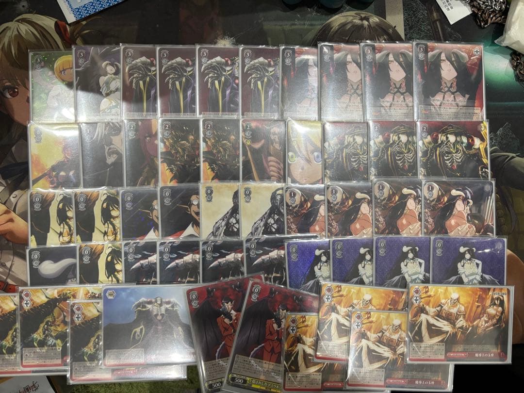 ヴァイスシュヴァルツ　オーバーロード　8電源デッキ+パーツ