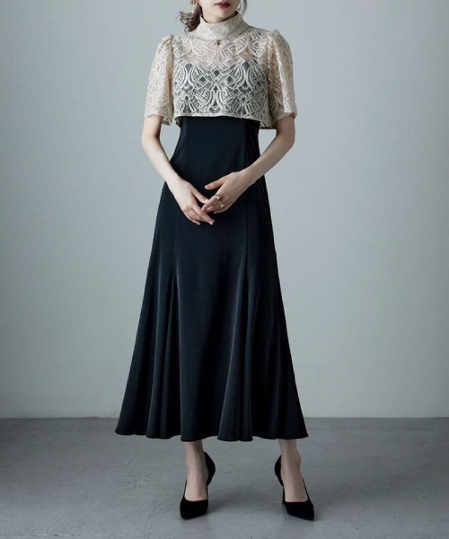 【新品未使用タグ着き】etoll 3wayレースボレロ&マーメイドキャミドレス