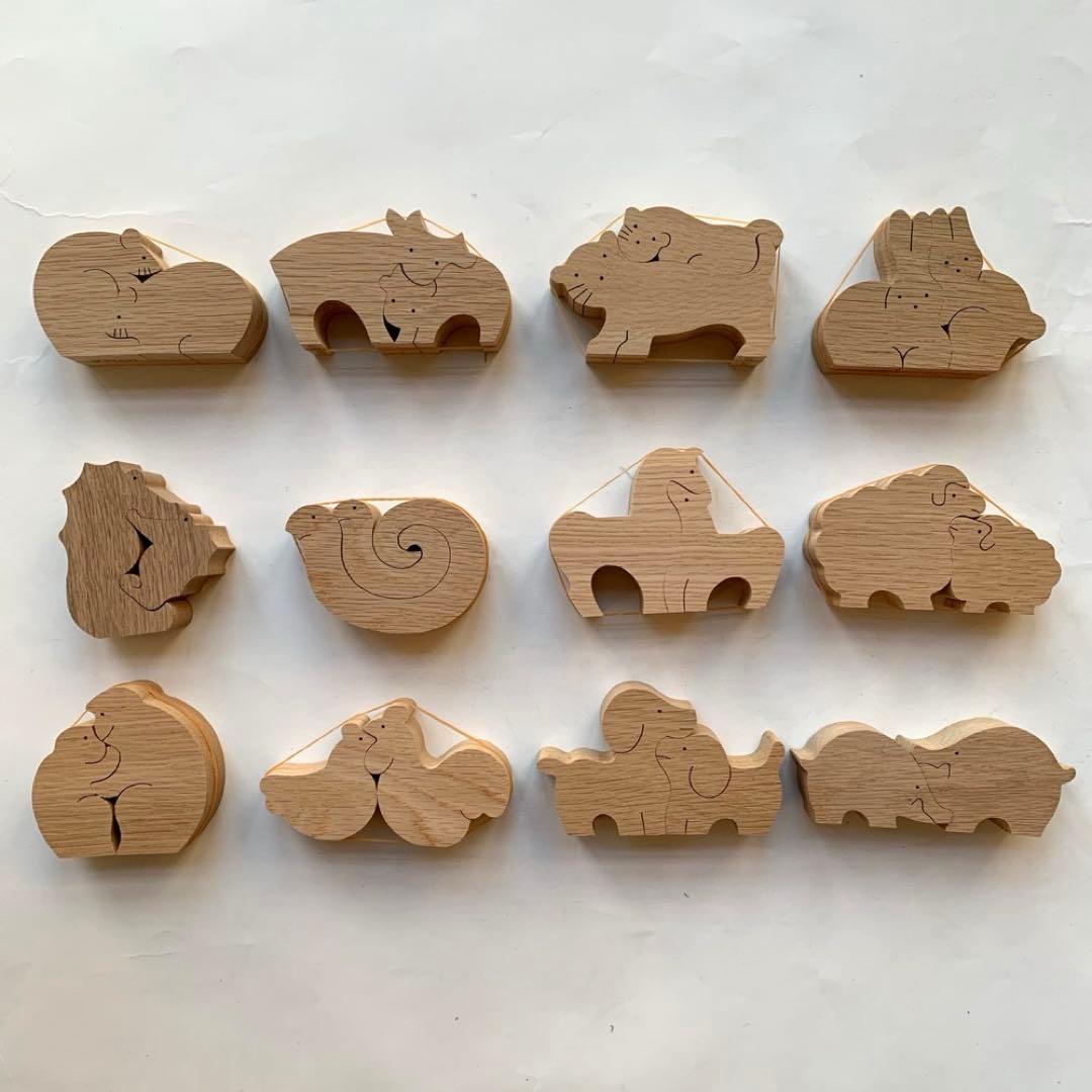 十二支　干支　組み木　小黒三郎　置物