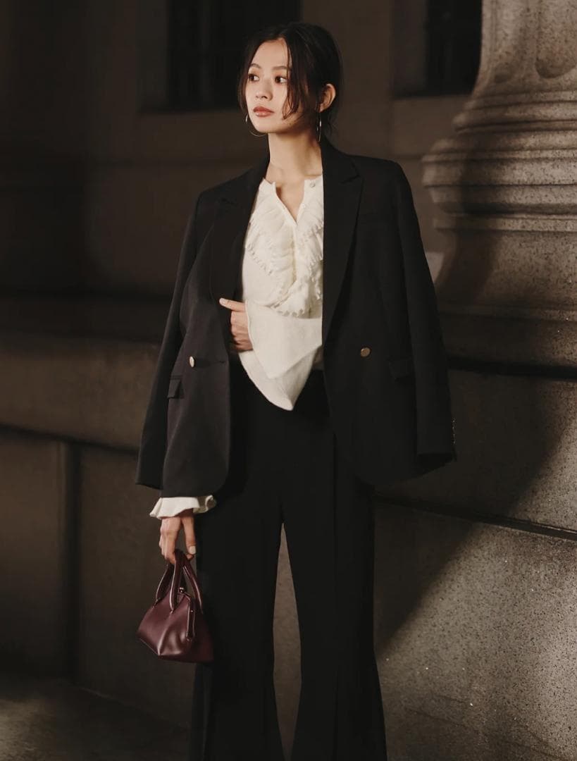 【anuans】ベーシックダブルジャケット/サイズ1