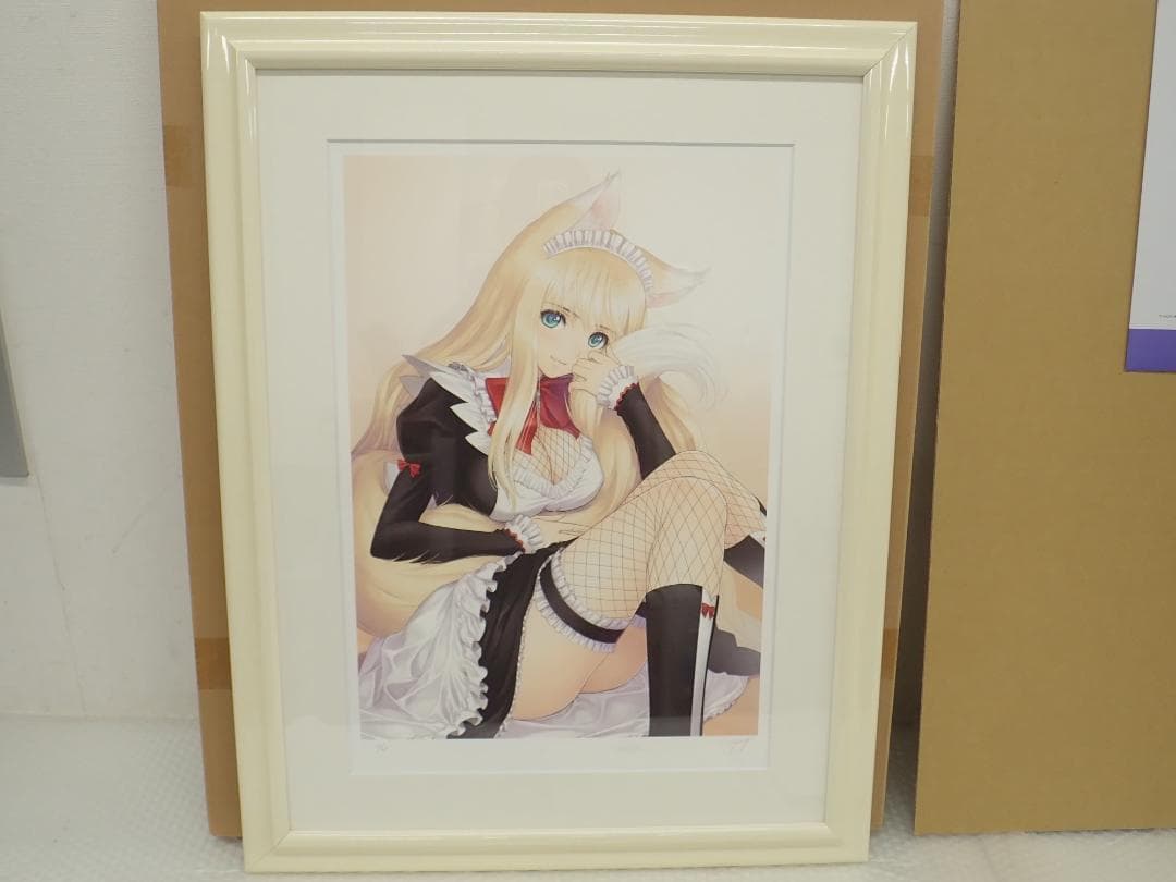 ㊳新品・保証書付 Tony　「亜麻色の尾の侍女」ミクスドメディア アールビバン