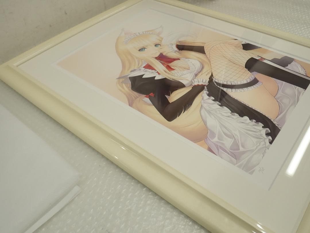 ㊳新品・保証書付 Tony　「亜麻色の尾の侍女」ミクスドメディア アールビバン