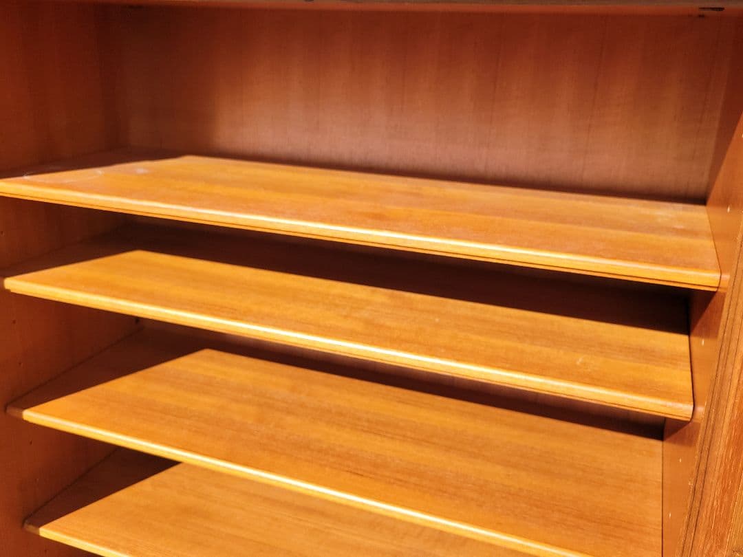 レトロ 木製 ガラス扉付き 食器棚 本棚 収納棚 ヴィンテージ調 キャビネット