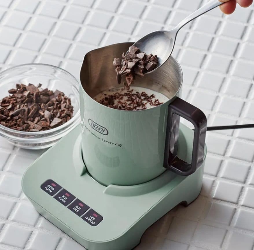 新品未使用品　Toffyミルクフォーマーマグ K-MF1-PA(ペールアクア)