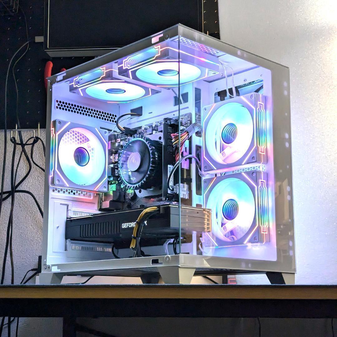 【TITANIUM】✨高性能✨白い光る✨ゲーミングPC✨RTX3080①