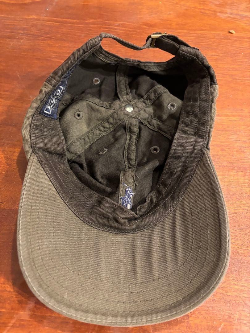 ラルフローレン　キャップ　オリーブ色 ポニー　好配色　レア　USA製