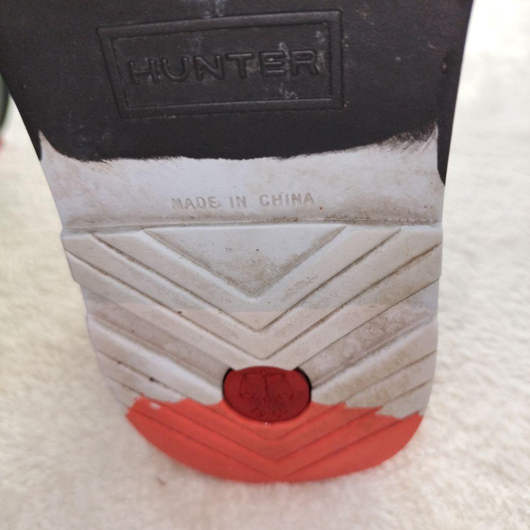 HUNTER ハンター プレイショートストライプソールブーツ 25 レインブーツ