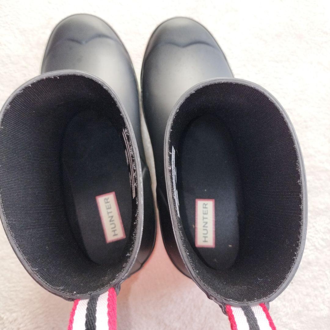 HUNTER ハンター プレイショートストライプソールブーツ 25 レインブーツ