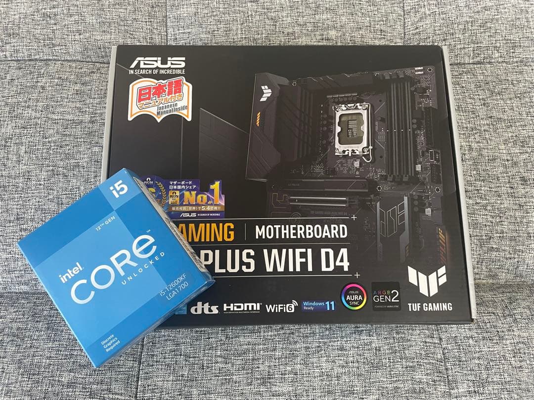 CPU i5-12600KF TUF GAMING B660-PLUS WIFI D4