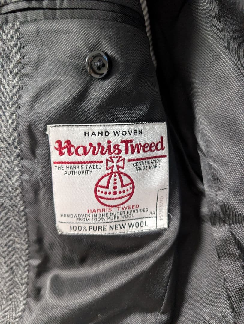 【新品タグ付き】Harris Tweed ヘリンボーン テーラードジャケット　М