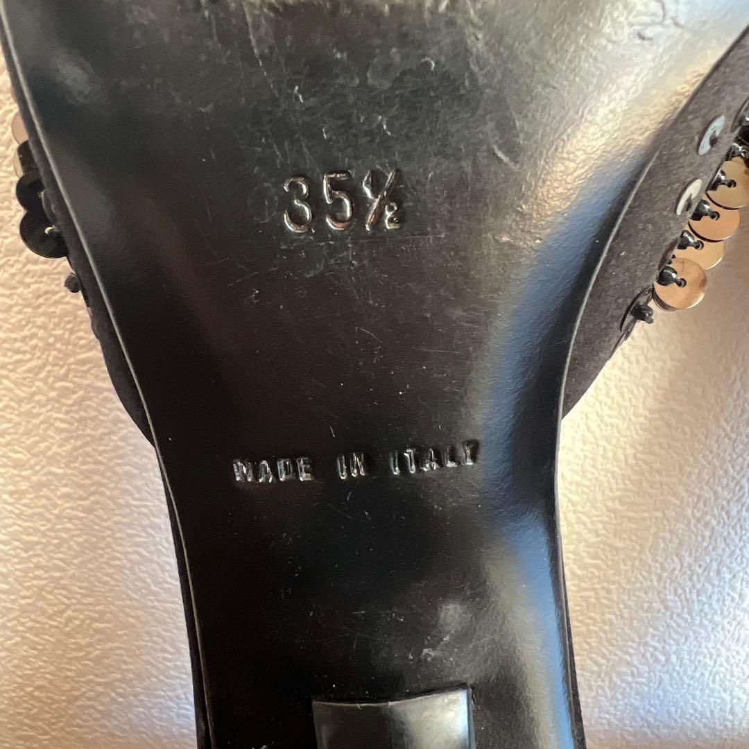 PRADA ブラック ミュール　22.5cm