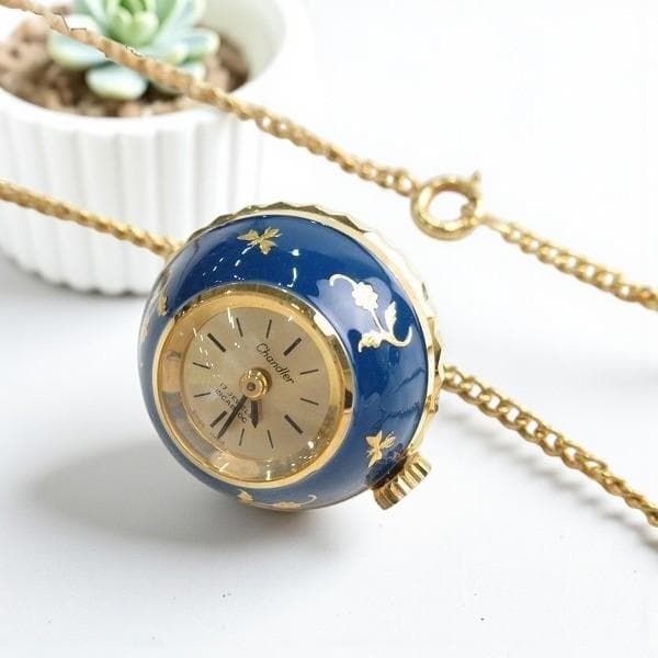 Chandler チャンドラー 手巻き ネックレス型 ペンダント ウォッチ 時計