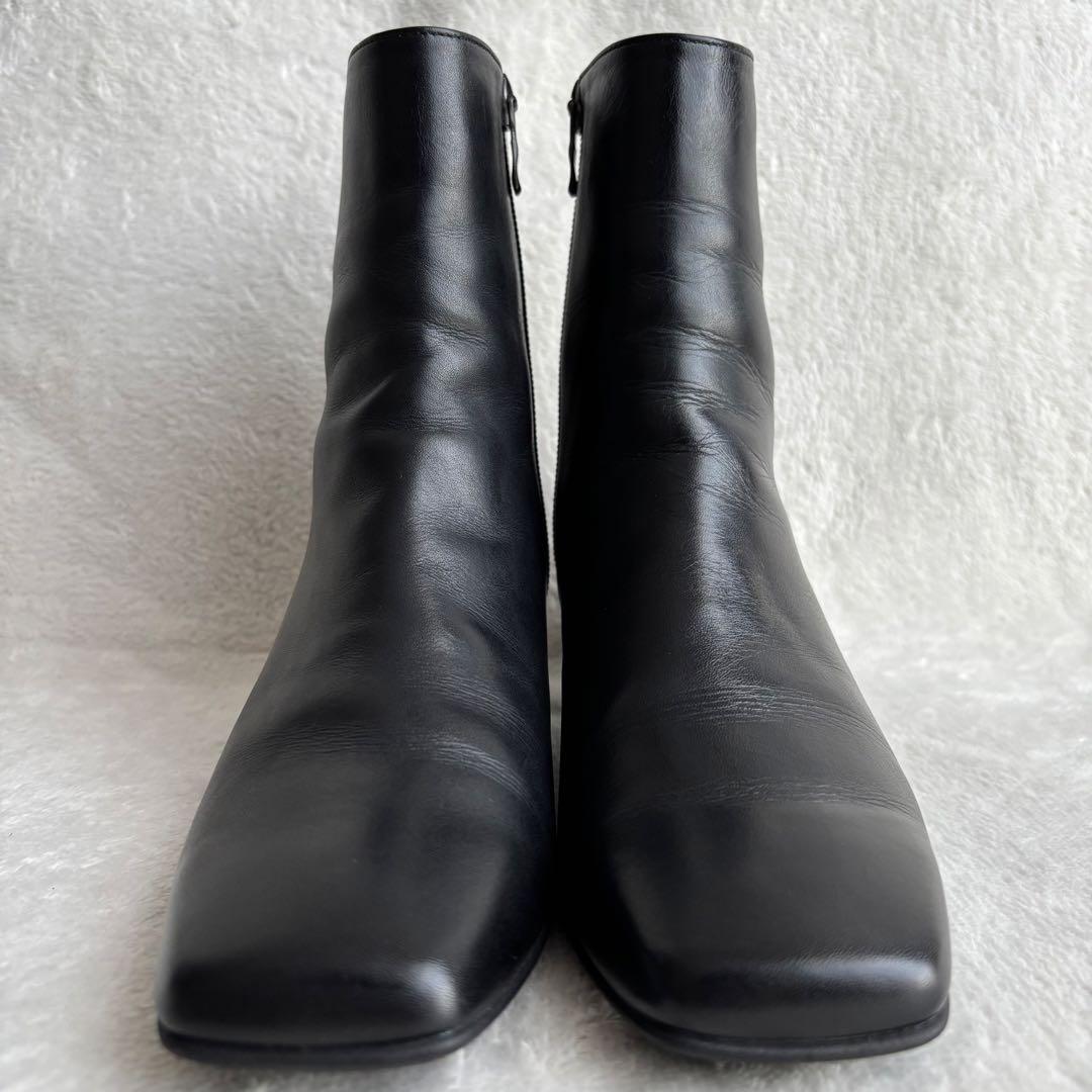 ✨️未使用級✨️ DIANA ダイアナ ショートブーツ レザー 黒 23.5㎝
