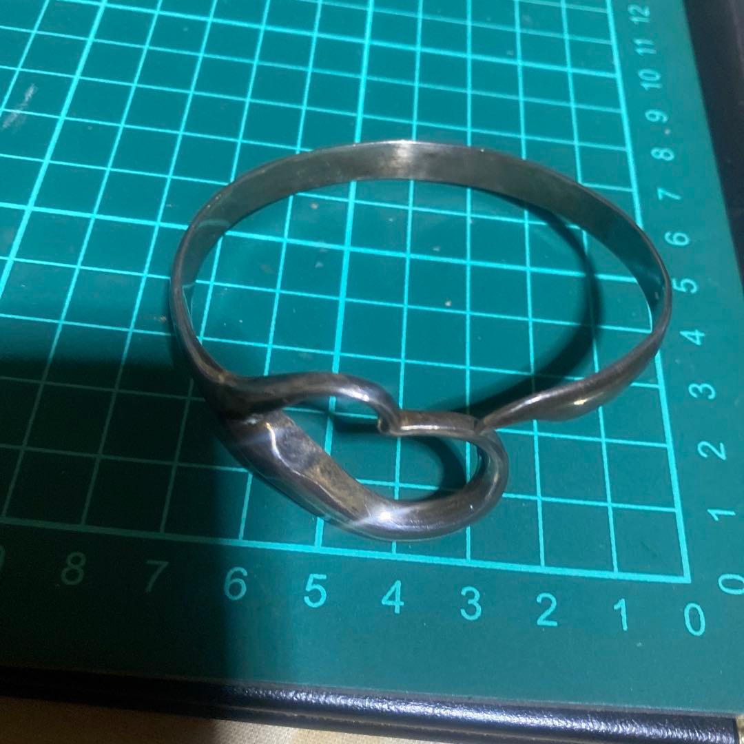 925 ハート　バングル