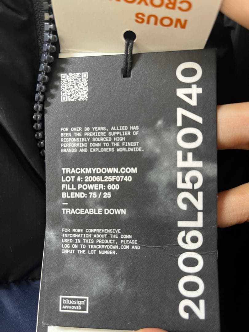 新品未使用:Timberlandメンズダウンジャケット