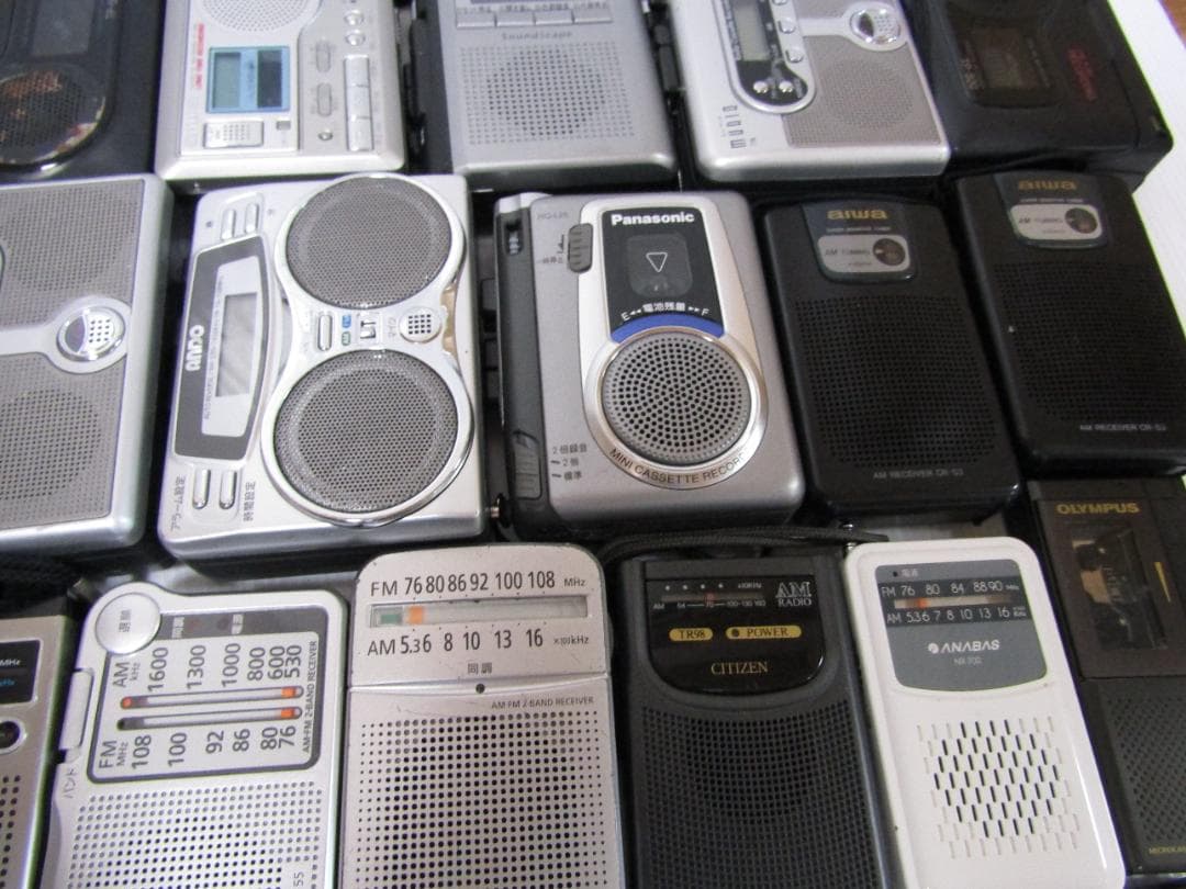 T0576 ポータブルカセットプレーヤー (42セット)ジャンク