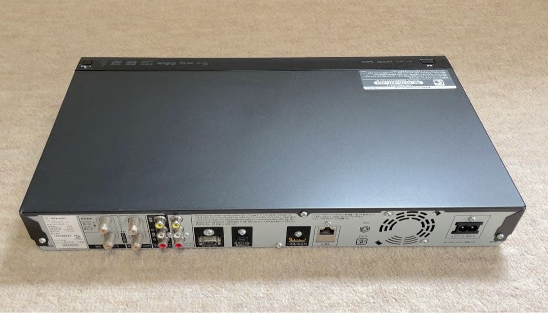 SHARP AQUOS BD-S520 ブルーレイレコーダー 500GB