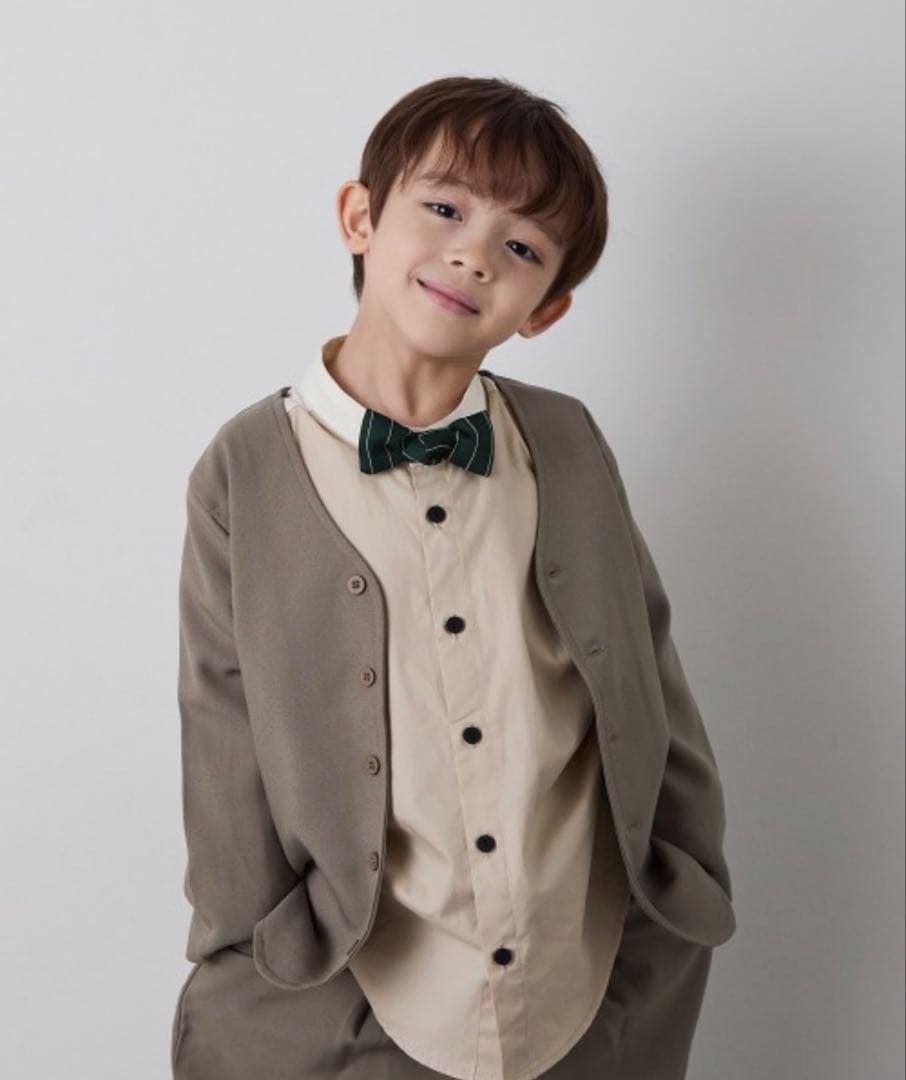 新作 riziere ノーカラー セットアップ シャツ 蝶ネクタイ 一式セット