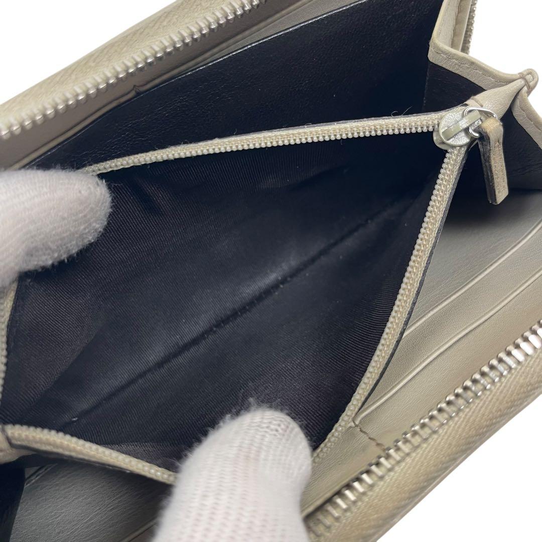 グッチ　長財布　インターロッキング　GGロゴ シマレザー　総柄　エンボス　レザー