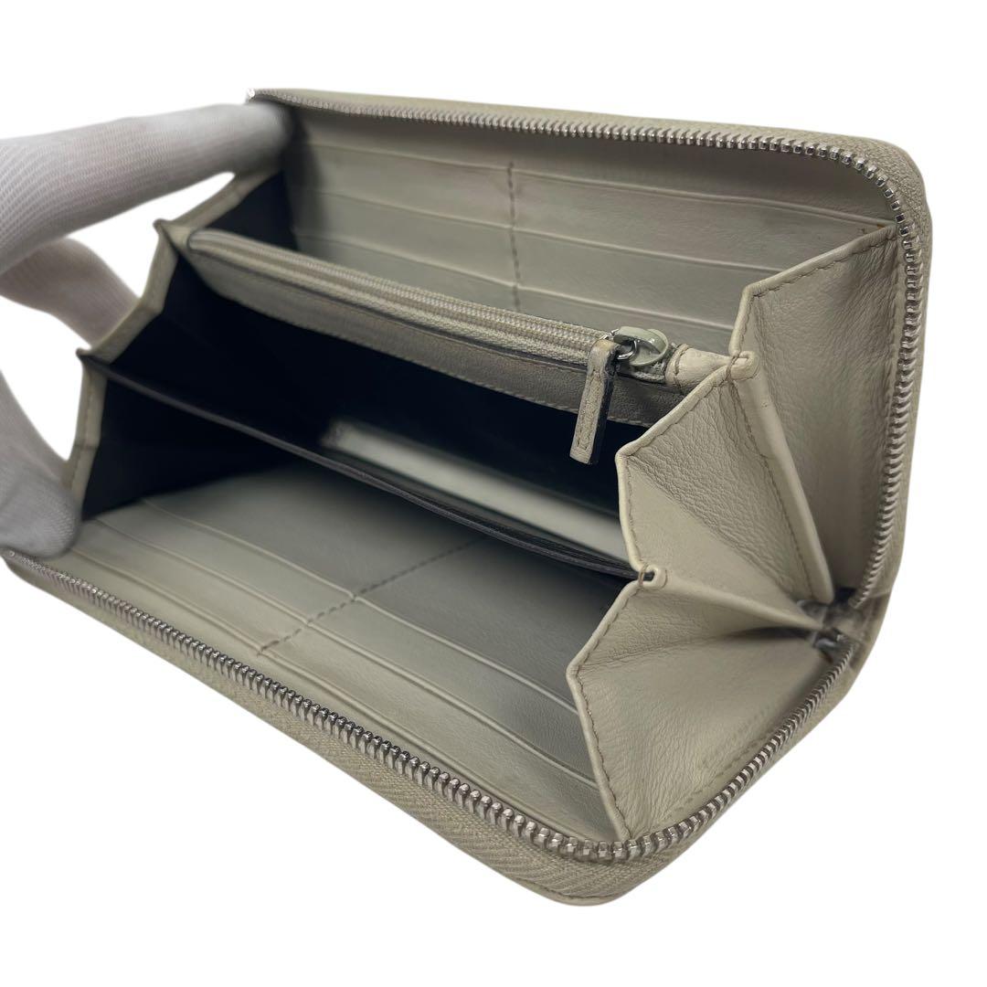 グッチ　長財布　インターロッキング　GGロゴ シマレザー　総柄　エンボス　レザー