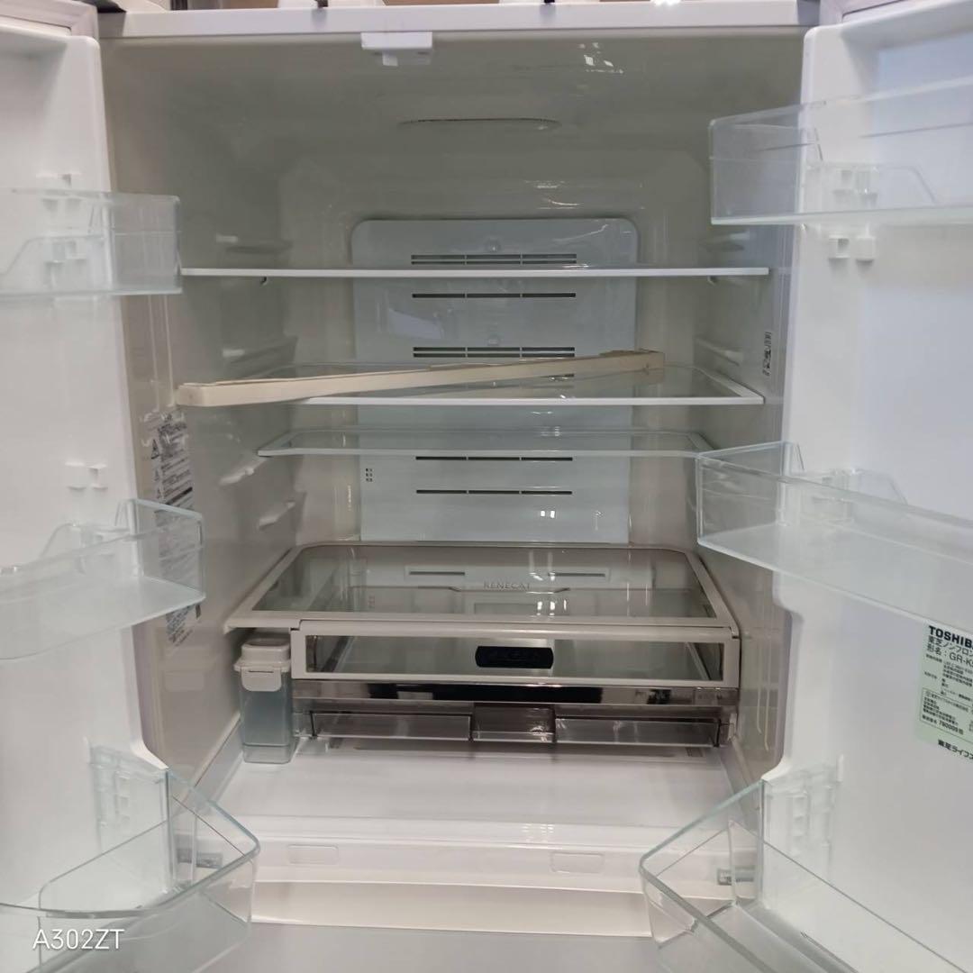 465 家庭向け　冷蔵庫　大型　6ドア　観音開き　自動製氷機付　清掃済　大人気