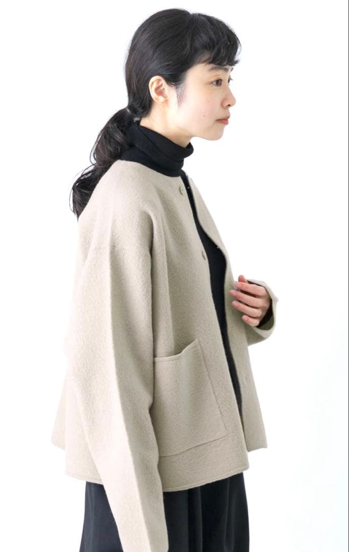 かぐれ　圧縮ウールショートジャケット♡