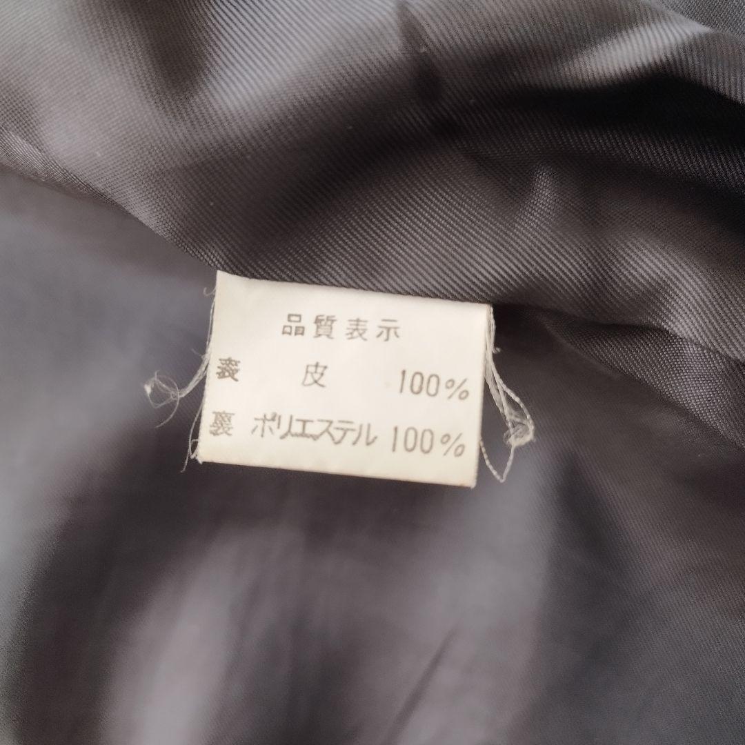 ウィンドアーマー テーラードジャケット レザー 黒 大きいサイズXL