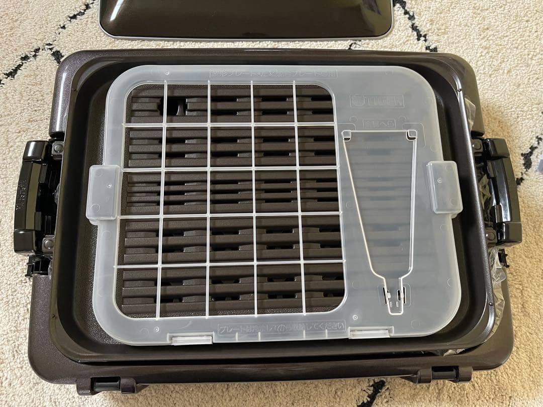 黒 tiger ホットプレート 取扱説明書付き たこ焼き器付き