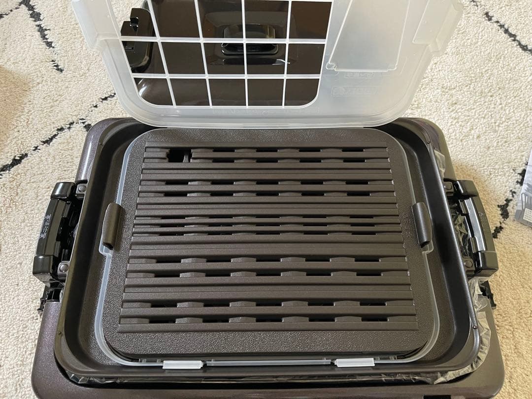 黒 tiger ホットプレート 取扱説明書付き たこ焼き器付き