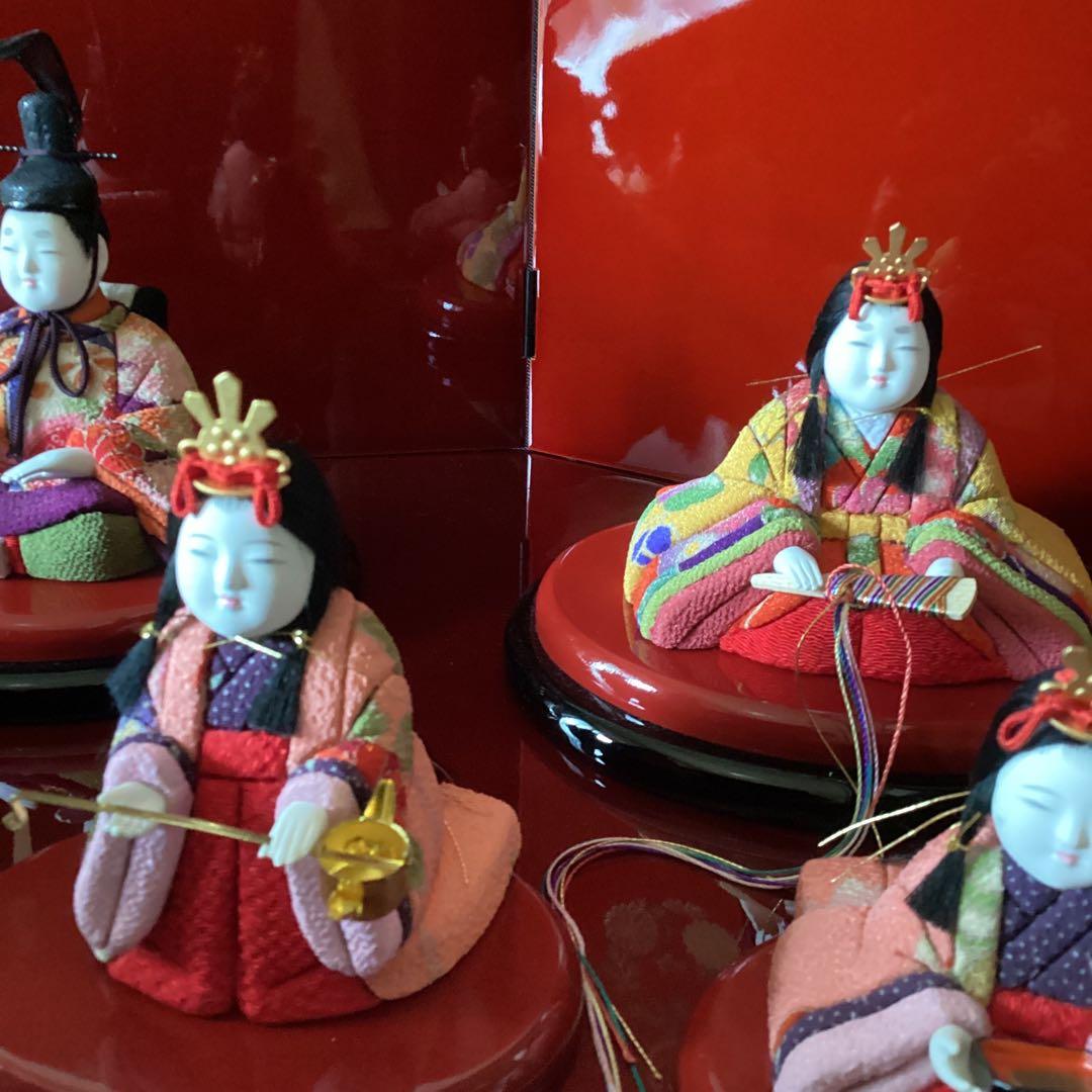 専用です。。さくら 雛人形セット木目込み雛人形 会津塗り