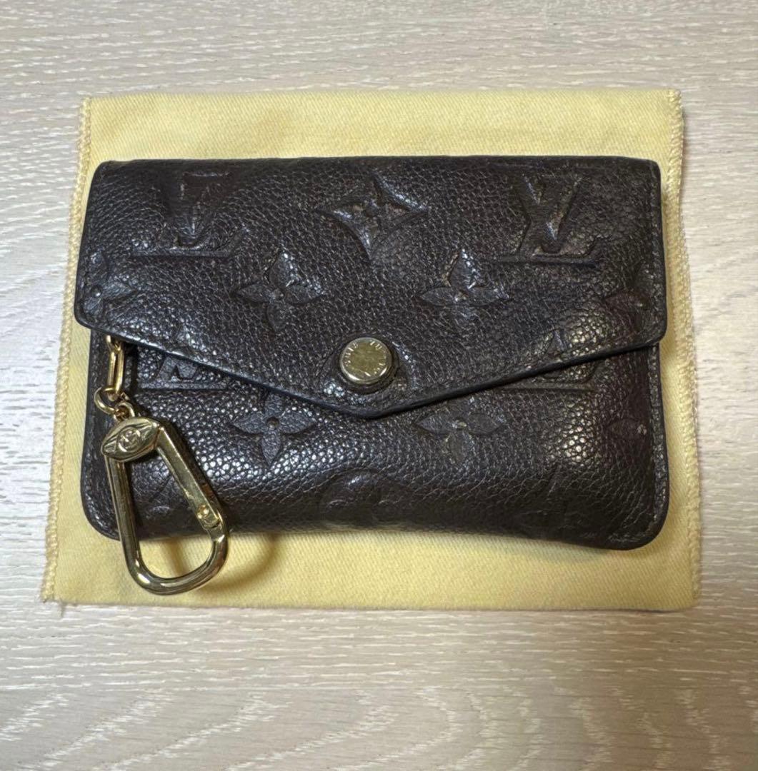ルイヴィトン LVポシェット クレ アンプラント ブラウン 小銭入れ