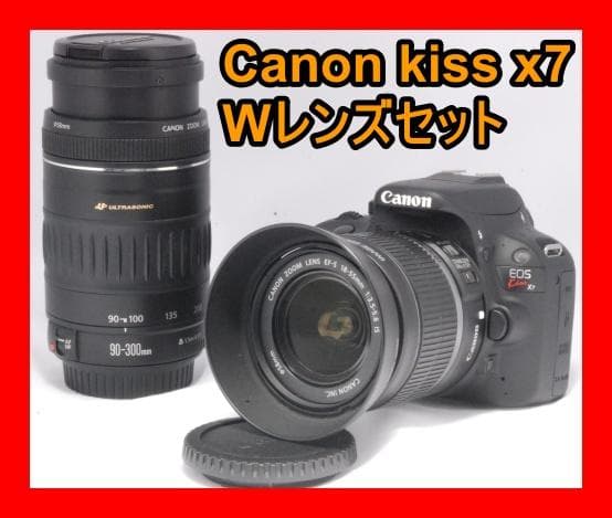 Canon kiss x7 Wレンズセット 高性能 小型＆軽量 初心者おすすめ