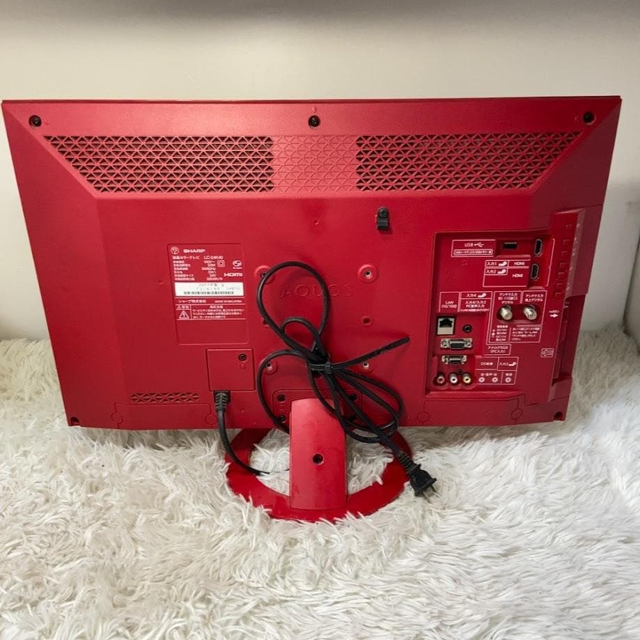 希少な赤！ LC-24K40 SHARP 液晶テレビ AQUOS 2017年製