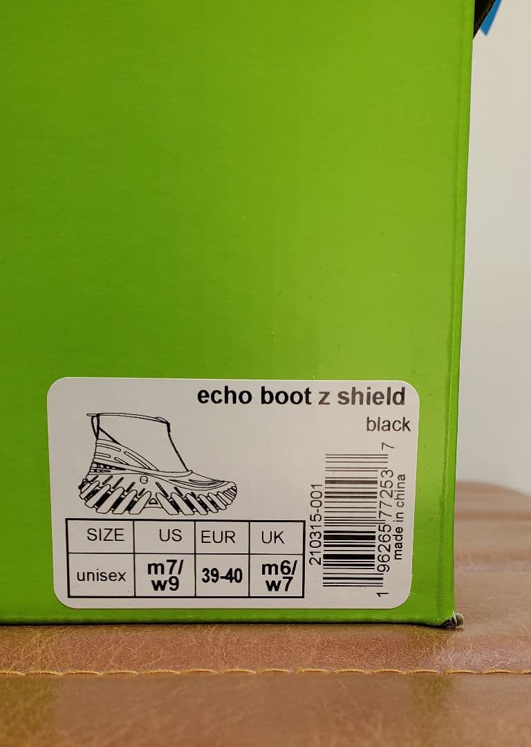 【新品未使用・入手困難】エコー ブーツ ゼット シールド 25㎝　フロントジップ