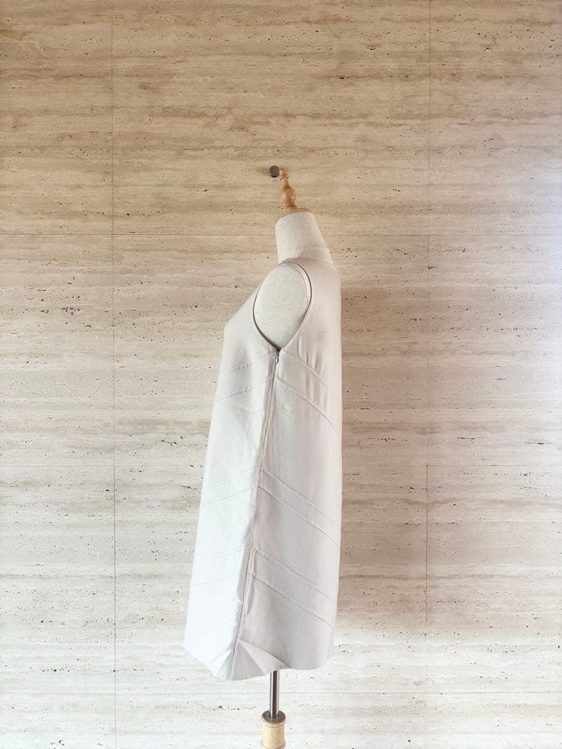 【Loro Piana】ワンピース　チュニック　ノースリーブ　ベージュ