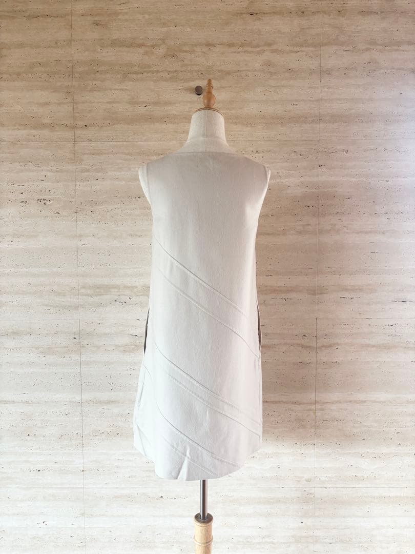 【Loro Piana】ワンピース　チュニック　ノースリーブ　ベージュ